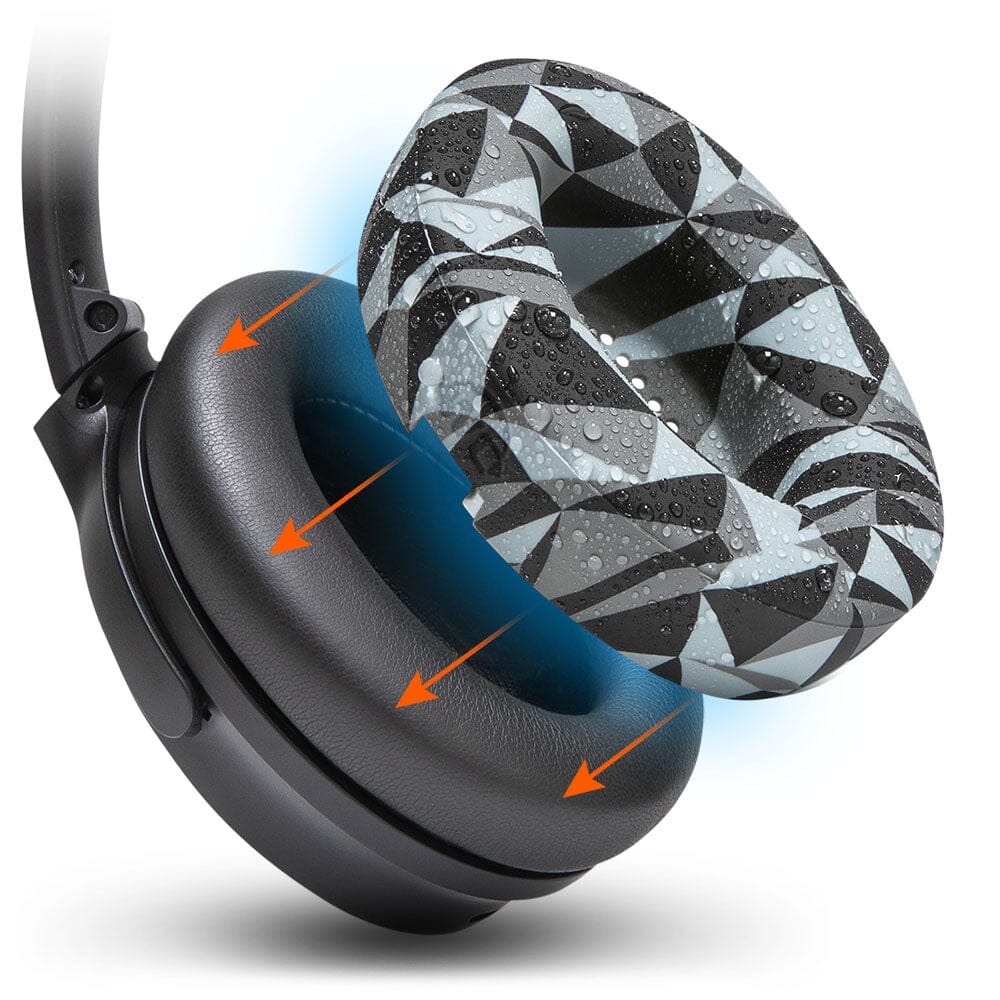 Apos Audio Wicked Cushions Sweat Covers Bose QuietComfort Earpad Sweat Covers - WC SweatZ Geo Grey