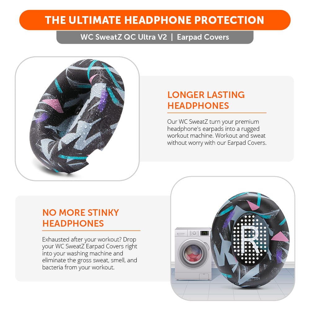 Apos Audio Wicked Cushions Sweat Covers Bose QuietComfort Ultra Gen 1 & Gen 2 Earpad Sweat Covers - WC SweatZ QC Ultra