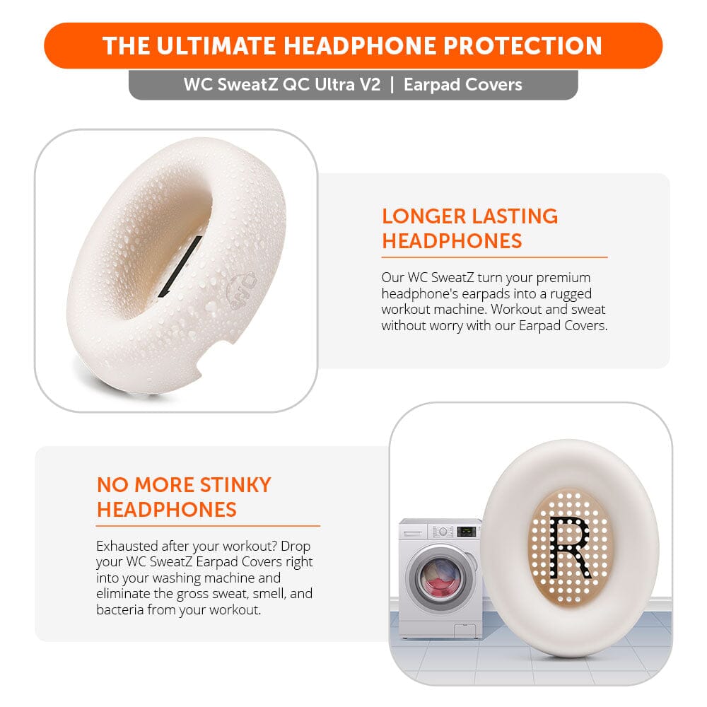 Apos Audio Wicked Cushions Sweat Covers Bose QuietComfort Ultra Gen 1 & Gen 2 Earpad Sweat Covers - WC SweatZ QC Ultra