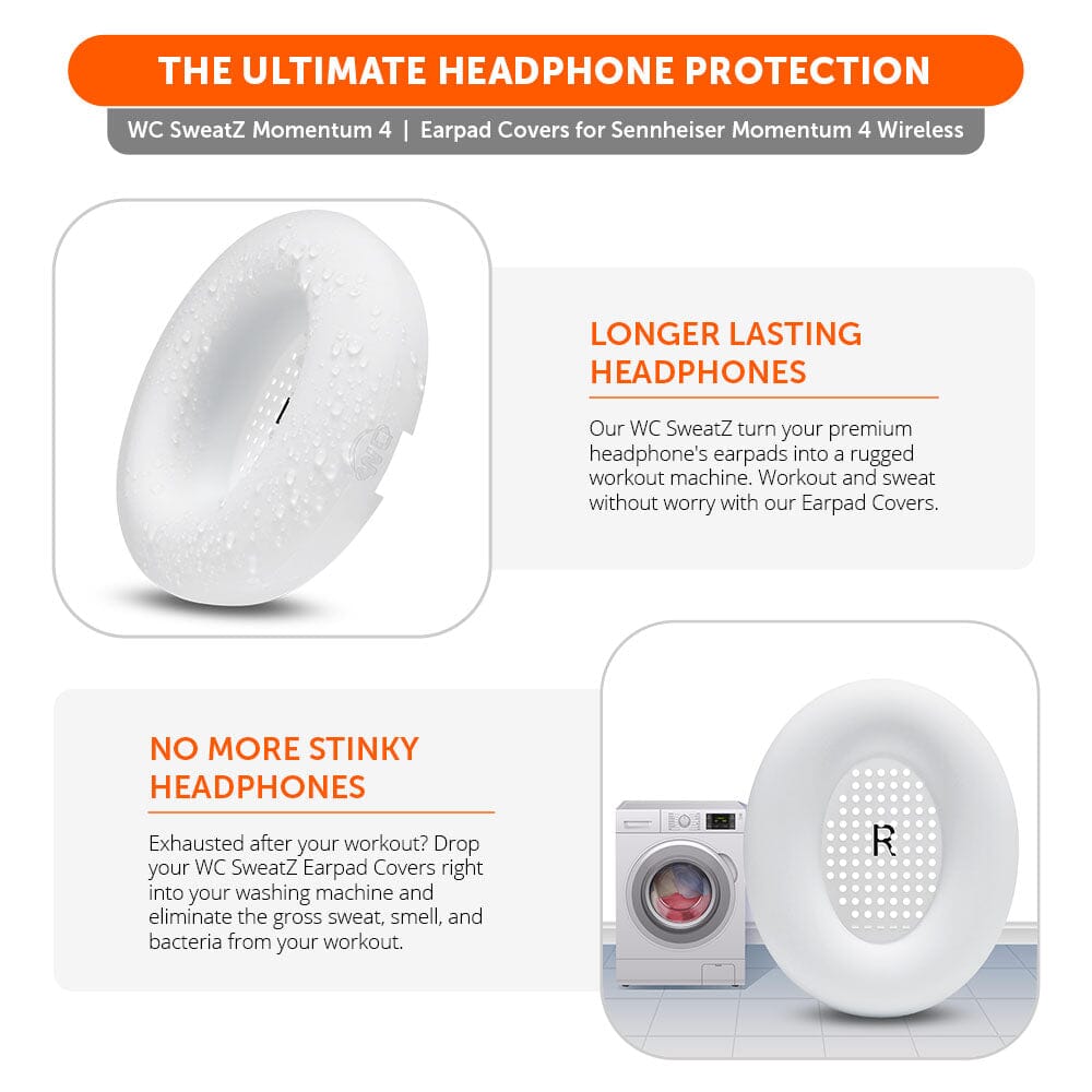Apos Audio Wicked Cushions Sweat Covers Sennheiser Momentum 4 Earpad Sweat Covers - WC SweatZ Momentum 4