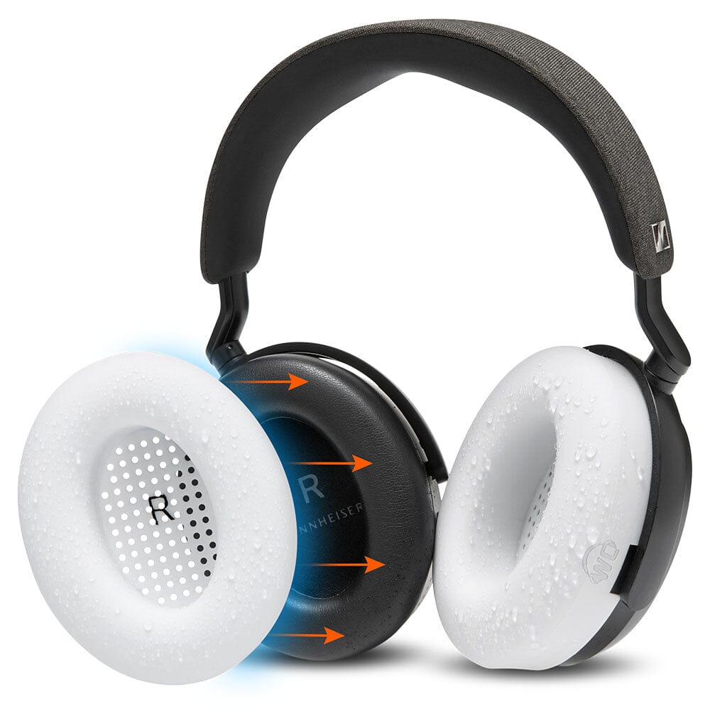 Apos Audio Wicked Cushions Sweat Covers Sennheiser Momentum 4 Earpad Sweat Covers - WC SweatZ Momentum 4 White