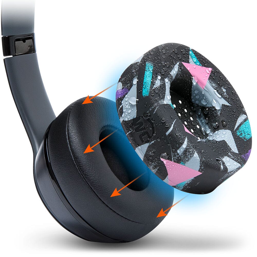 Apos Audio Wicked Cushions Sweat Covers Small WC SweatZ Protective Headphone Earpad Covers 90s Black