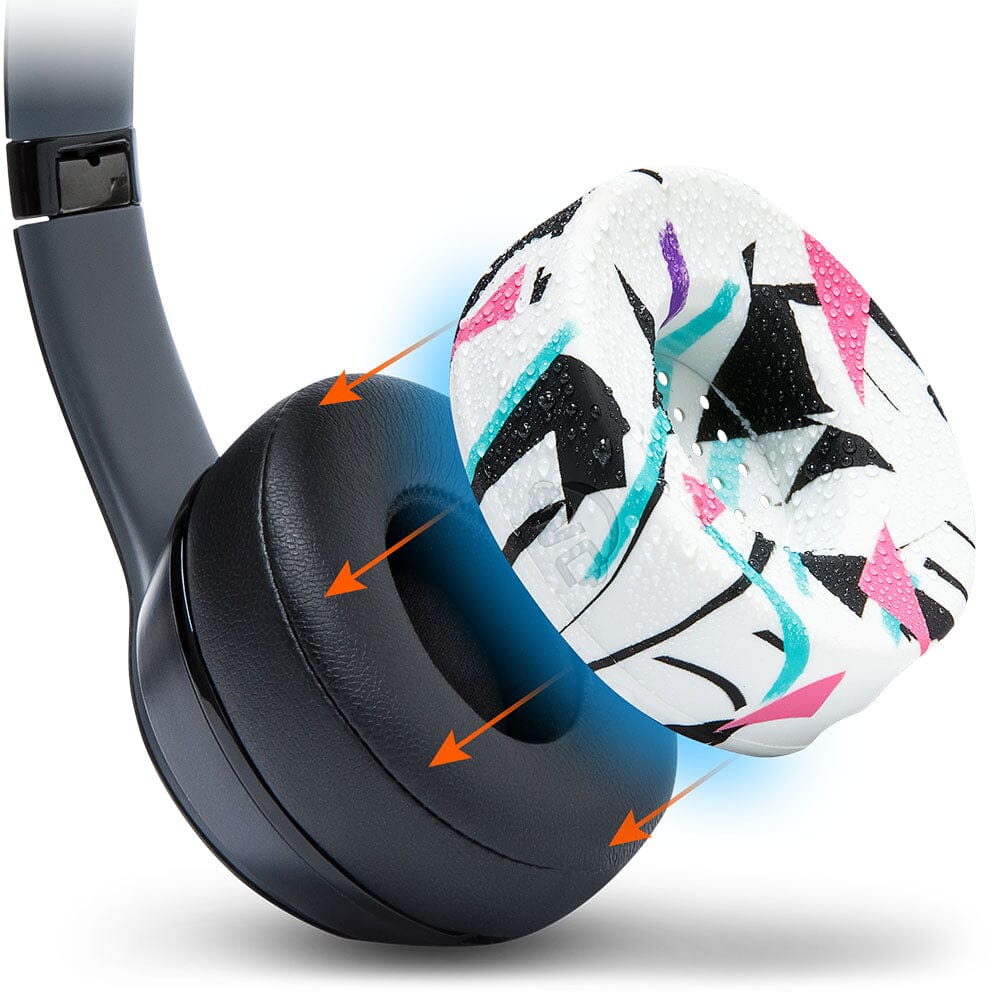 Apos Audio Wicked Cushions Sweat Covers Small WC SweatZ Protective Headphone Earpad Covers 90s White