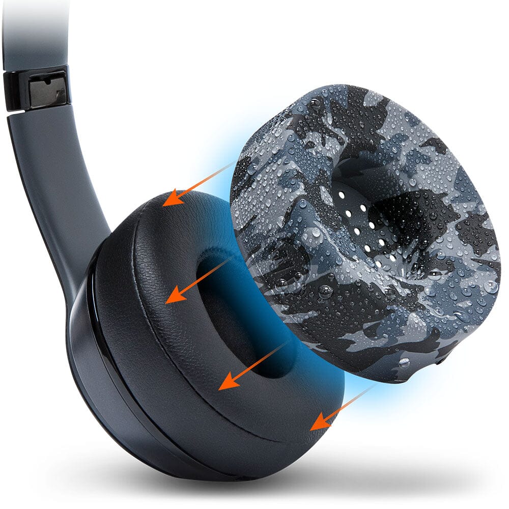 Apos Audio Wicked Cushions Sweat Covers Small WC SweatZ Protective Headphone Earpad Covers Black Camo