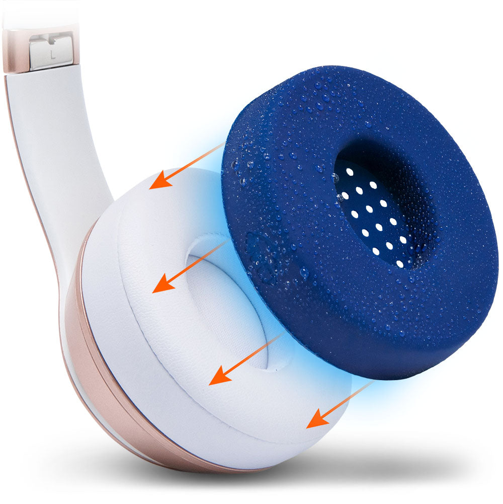 Apos Audio Wicked Cushions Sweat Covers Small WC SweatZ Protective Headphone Earpad Covers Navy Blue