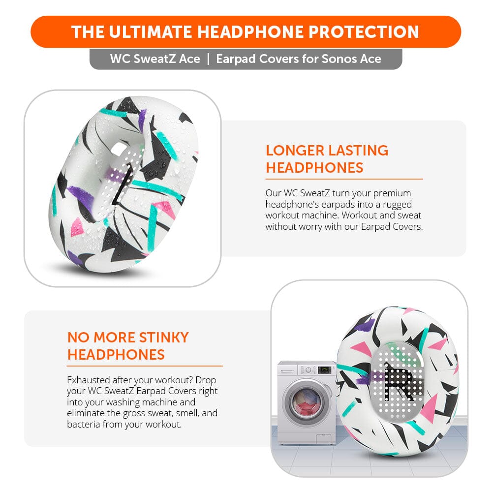 Apos Audio Wicked Cushions Sweat Covers Sonos Ace Earpad Sweat Covers - WC SweatZ Ace