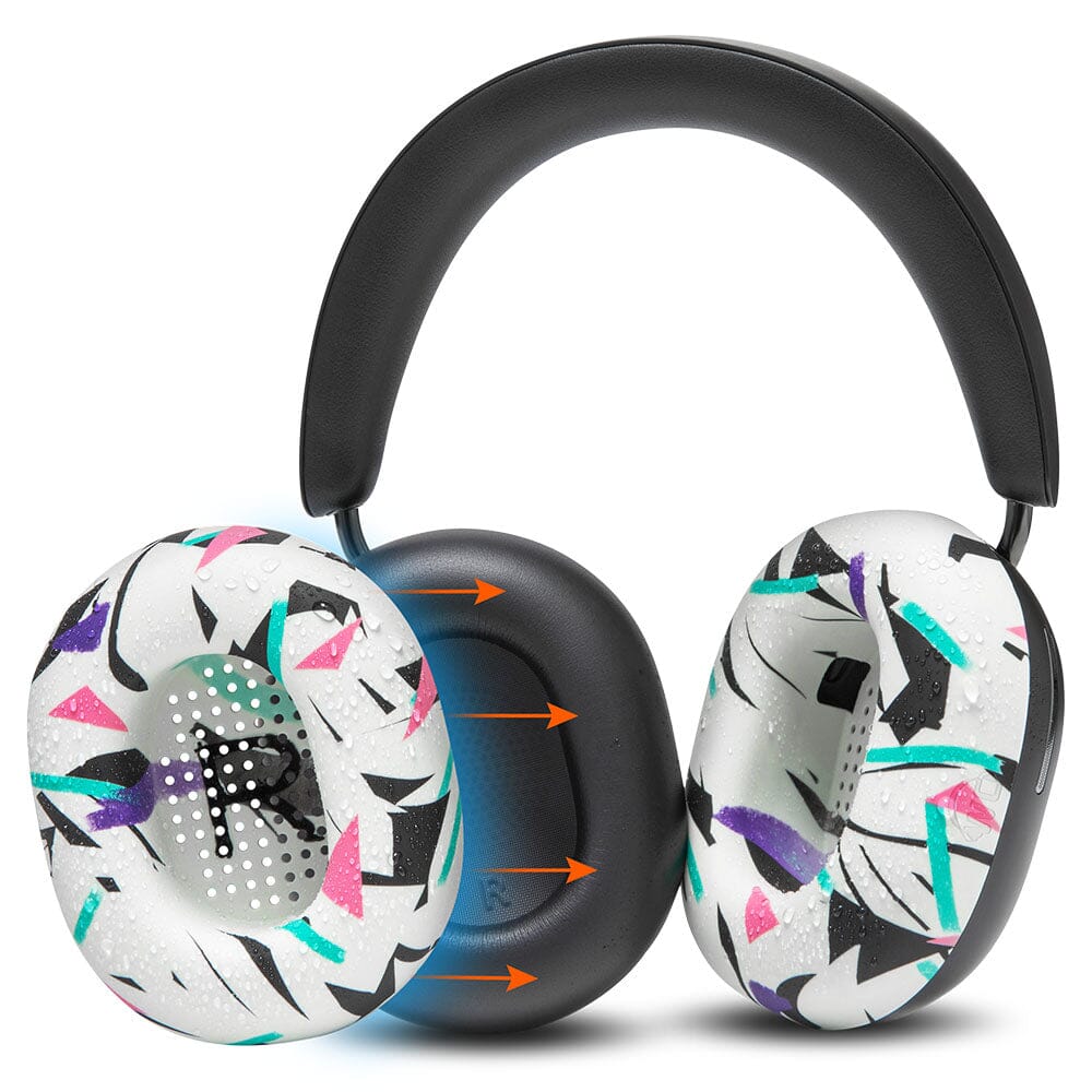 Apos Audio Wicked Cushions Sweat Covers Sonos Ace Earpad Sweat Covers - WC SweatZ Ace 90s White