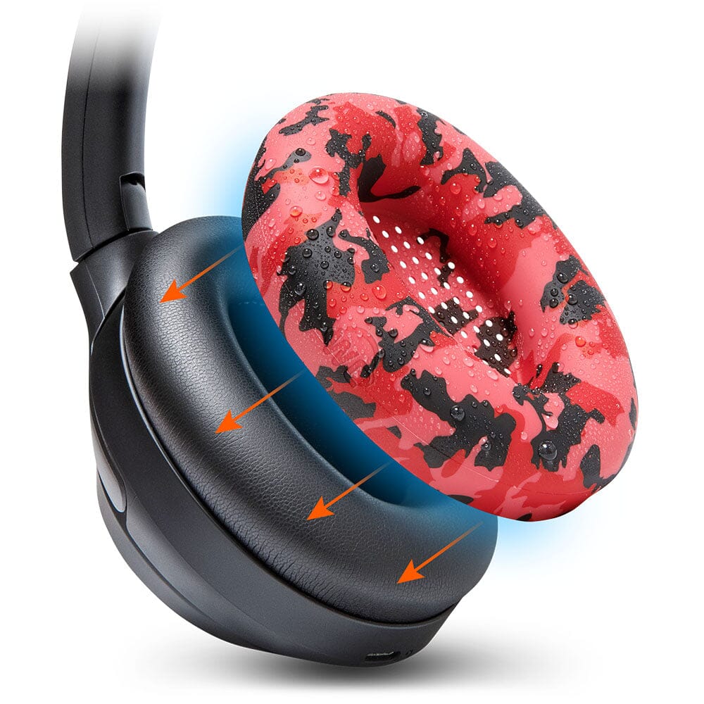 Apos Audio Wicked Cushions Sweat Covers Sony WH-1000XM3 Earpad Sweat Covers - WC SweatZ Red Camo