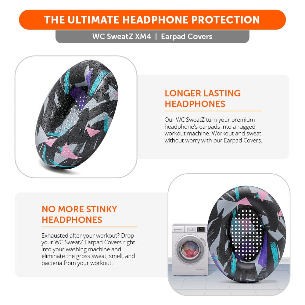 Apos Audio Wicked Cushions Sweat Covers Sony WH-1000XM4 Earpad Sweat Covers - WC SweatZ