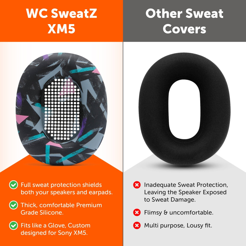 Apos Audio Wicked Cushions Sweat Covers Sony WH-1000XM5 Earpad Sweat Covers - WC SweatZ