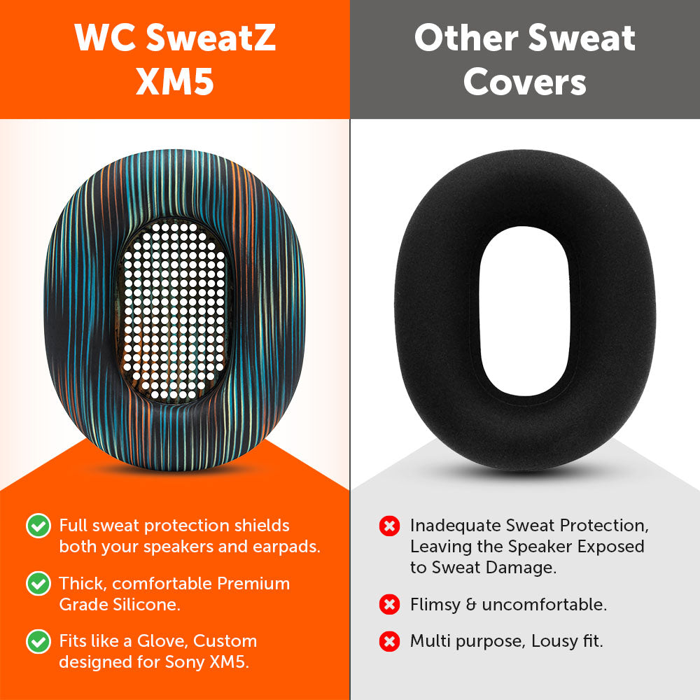 Apos Audio Wicked Cushions Sweat Covers Sony WH-1000XM5 Earpad Sweat Covers - WC SweatZ