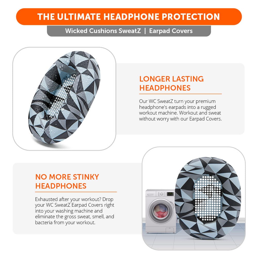 Apos Audio Wicked Cushions Sweat Covers Sony WH-1000XM5 Earpad Sweat Covers - WC SweatZ