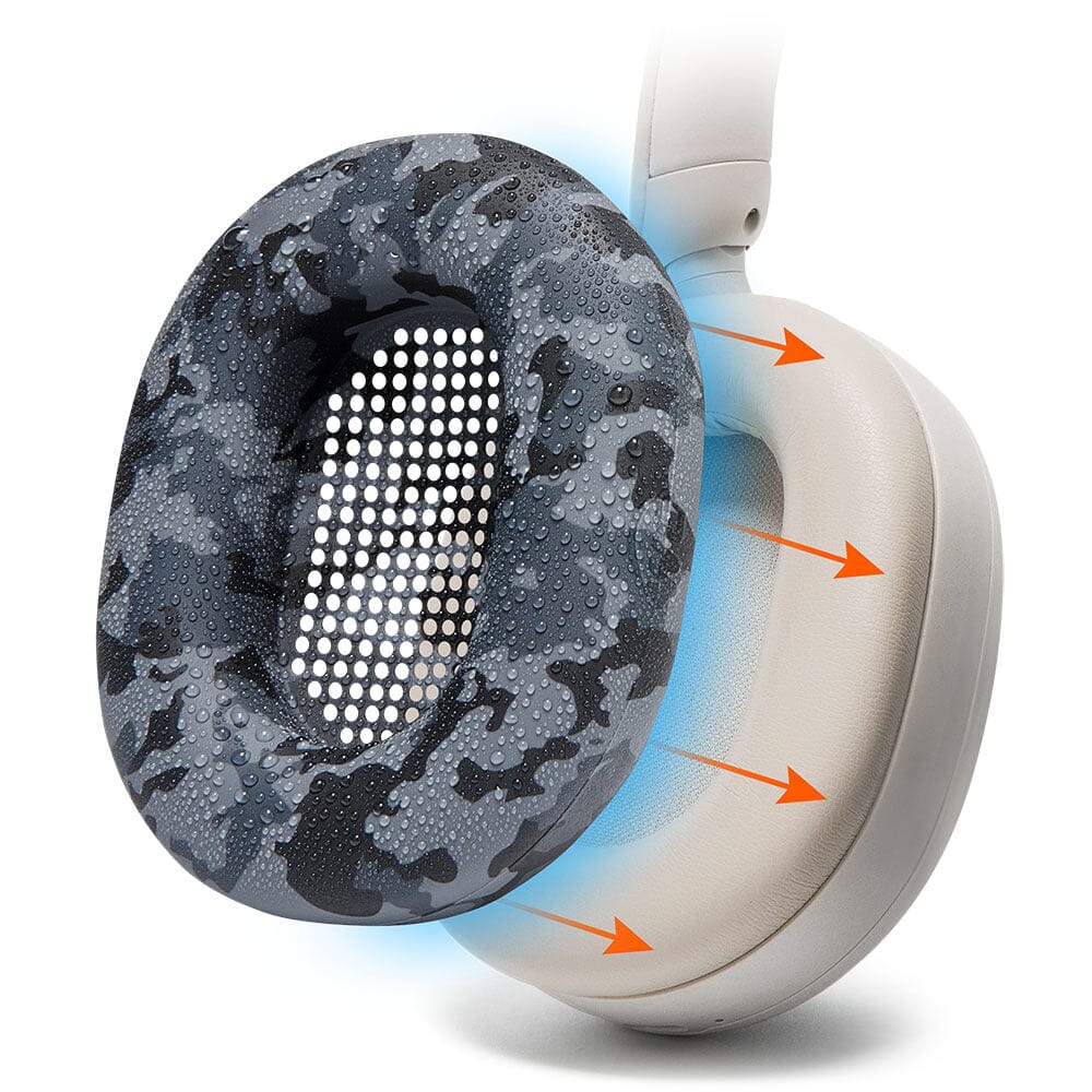 Apos Audio Wicked Cushions Sweat Covers Sony WH-1000XM5 Earpad Sweat Covers - WC SweatZ Black Camo