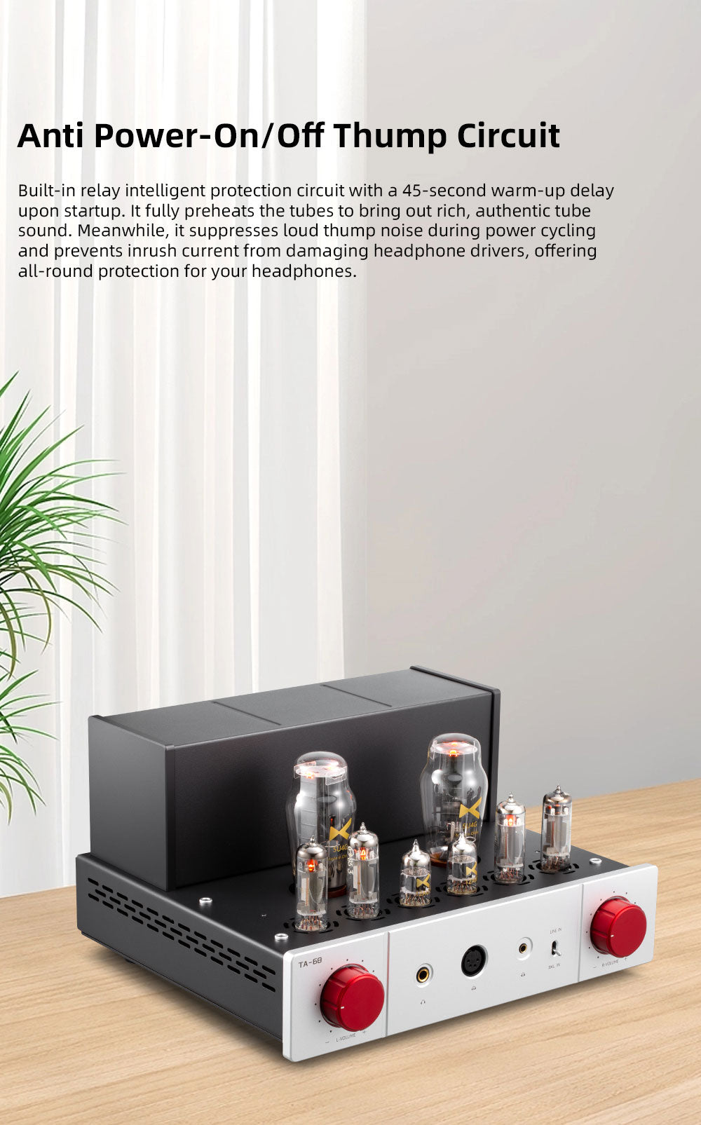 Apos Audio xDuoo Headphone Amp (Tube) xDuoo TA-68 Balanced Tube Headphone Amplifier