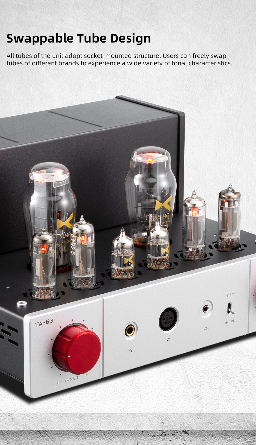 Apos Audio xDuoo Headphone Amp (Tube) xDuoo TA-68 Balanced Tube Headphone Amplifier