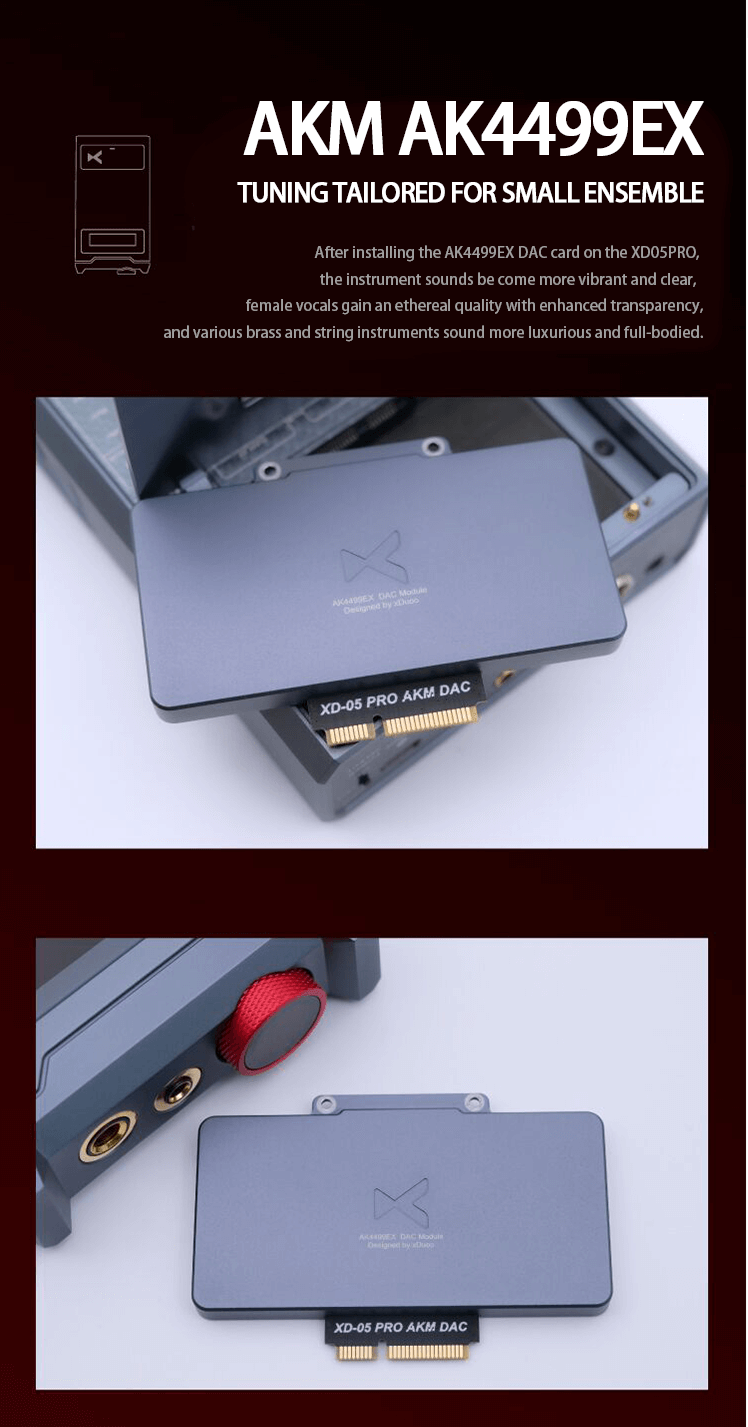 Apos Audio xDuoo Headphone DAC/Amp xDuoo AKM AK4499EX DAC Card for XD05 Pro Hard Nucleus Modular DAC/Amp