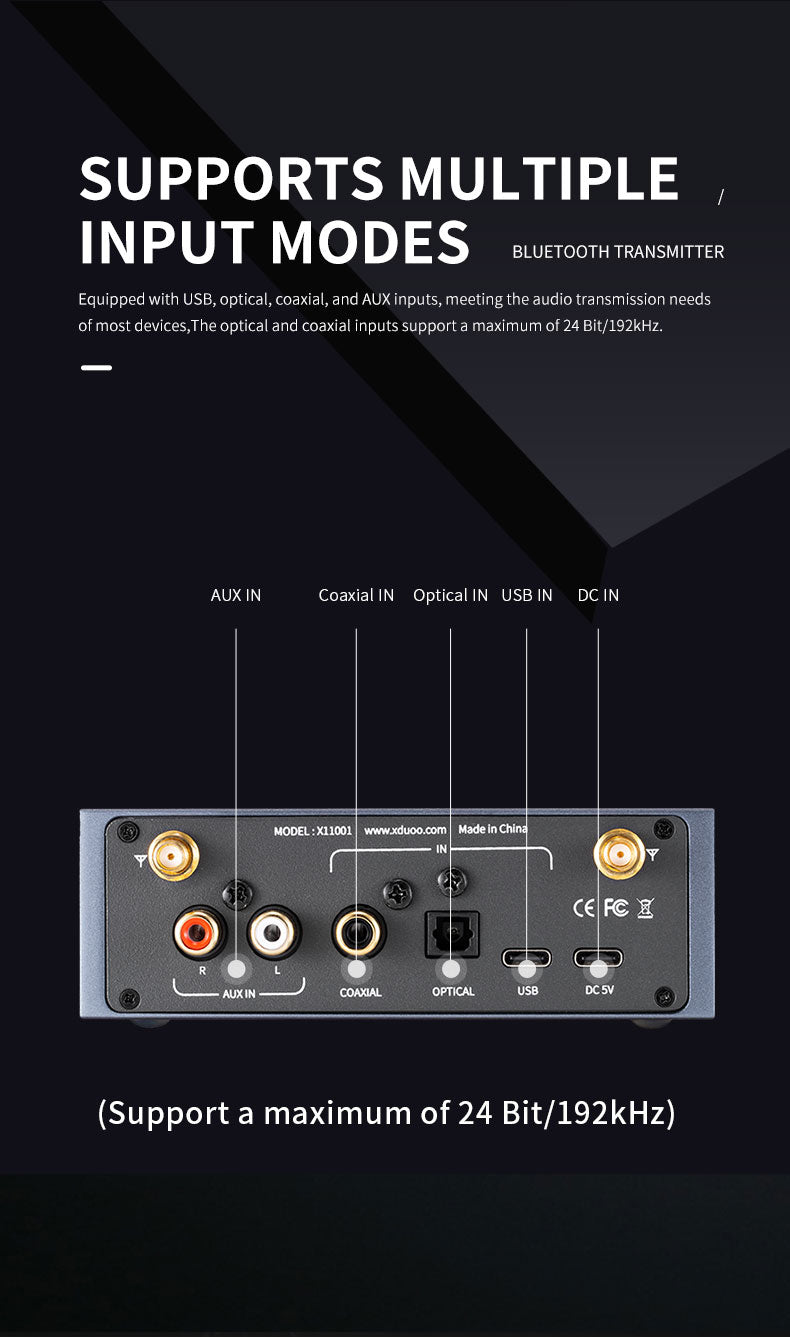 Apos Audio xDuoo Headphone DAC/Amp xDuoo MX-01 Bluetooth 5.3 Audio Transmitter