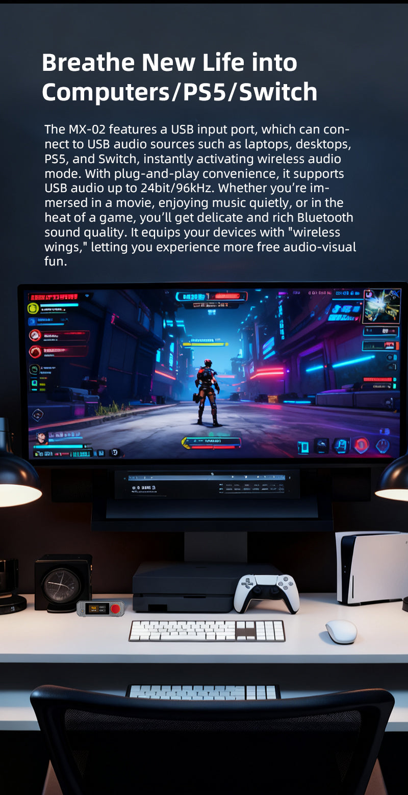 Apos Audio xDuoo Headphone DAC/Amp xDuoo MX-02 HD Bluetooth Audio Transmitter