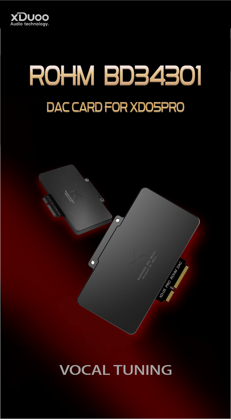 Apos Audio xDuoo Headphone DAC/Amp xDuoo ROHM BD34301 DAC Card for xDuoo XD05Pro Hard Nucleus Modular DAC/Amp