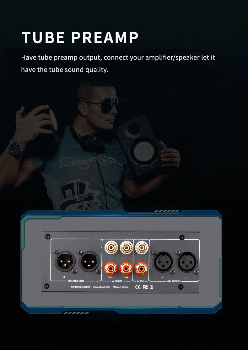 Apos Audio xDuoo Headphone DAC/Amp xDuoo TA-32 High-performance DAC & Balanced Tube Class-A Headphone Amplifier