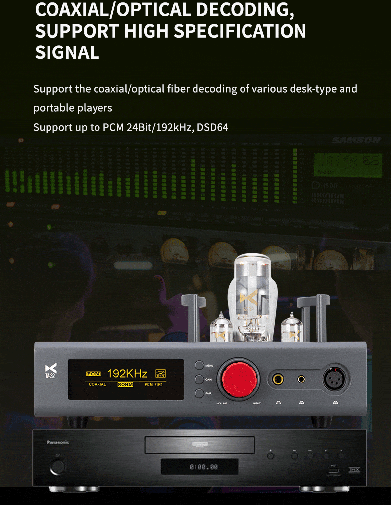 Apos Audio xDuoo Headphone DAC/Amp xDuoo TA-32 High-performance DAC & Balanced Tube Class-A Headphone Amplifier