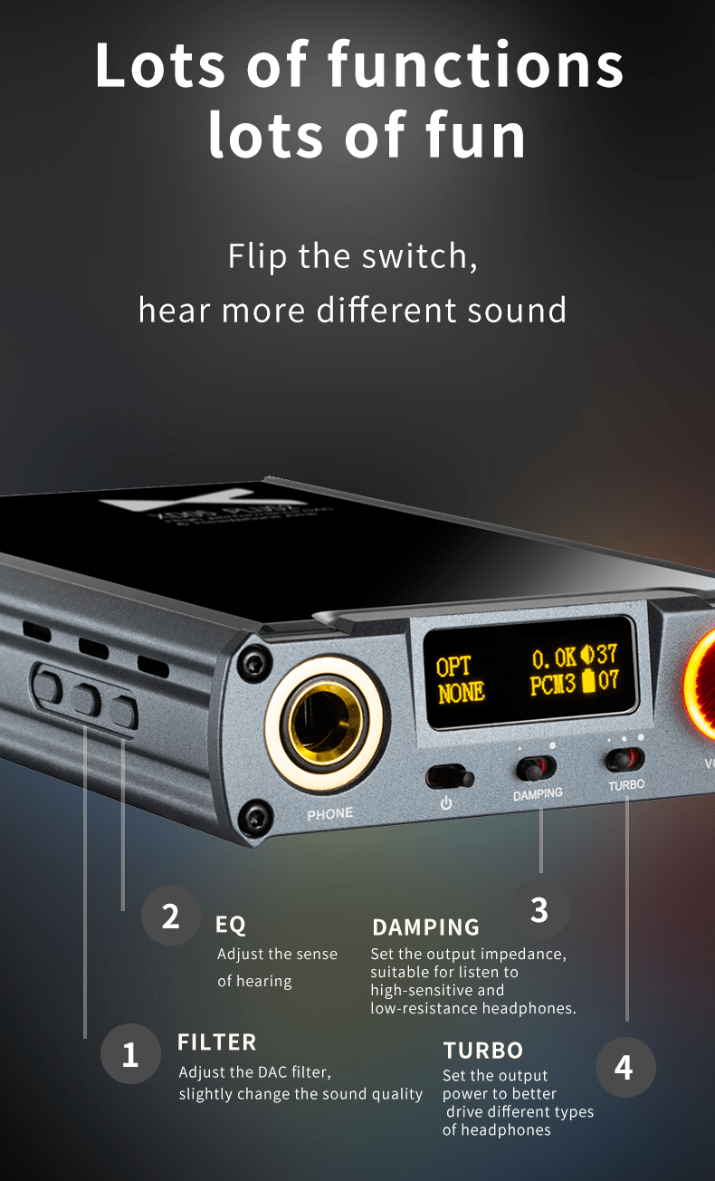 Apos Audio xDuoo Headphone DAC/Amp xDuoo XD05 Plus2 Portable HIFI DAC/Amp