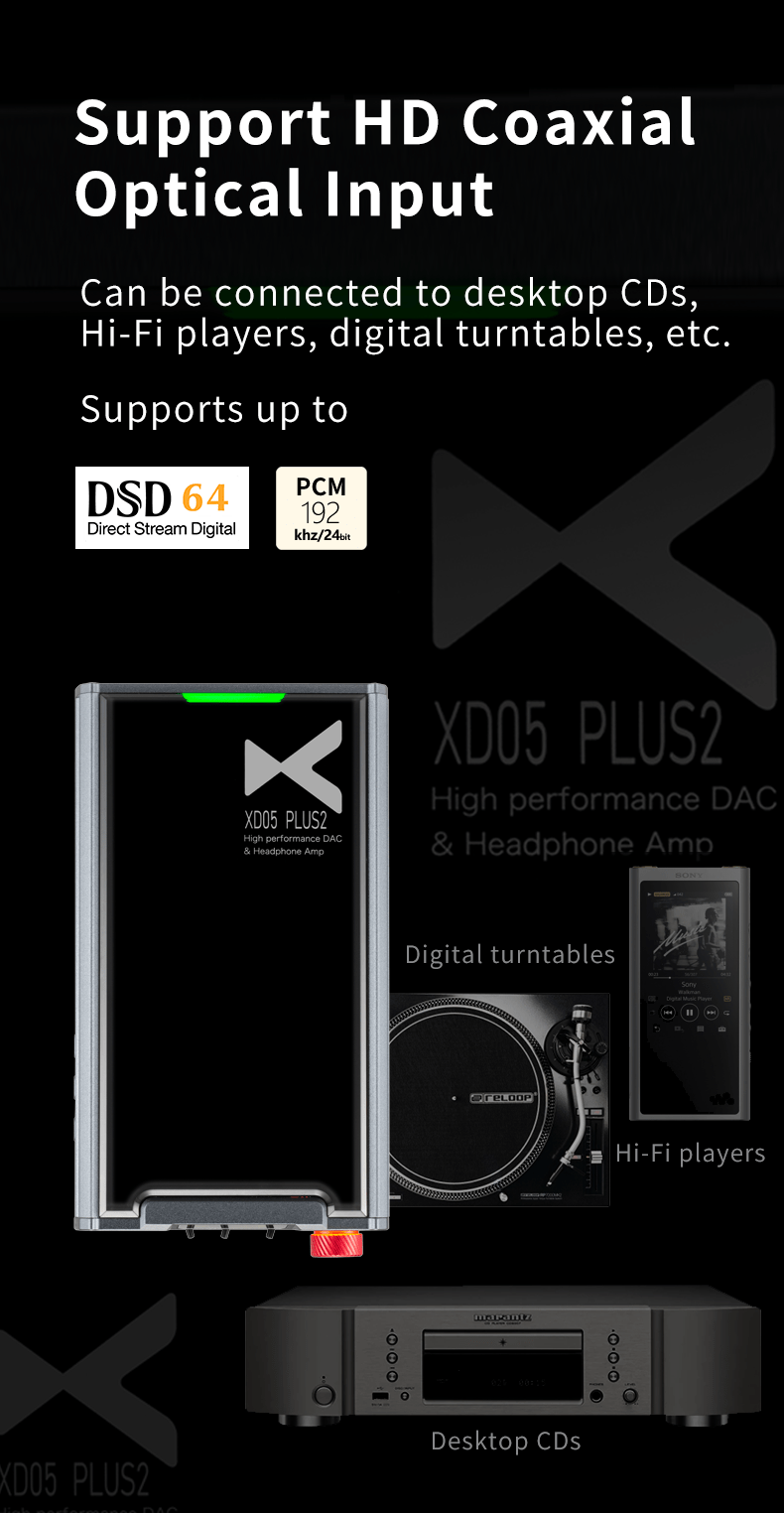 Apos Audio xDuoo Headphone DAC/Amp xDuoo XD05 Plus2 Portable HIFI DAC/Amp (Apos Certified) Like New