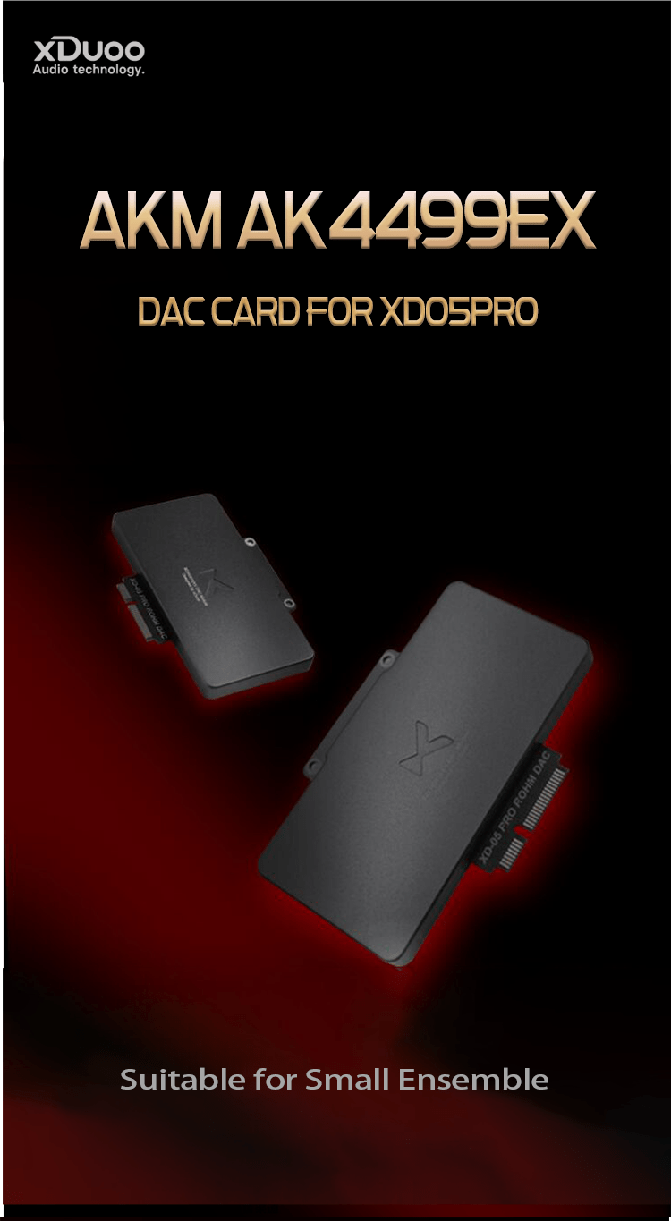 Apos Audio xDuoo Headphone DAC/Amp xDuoo XD05Pro Hard Nucleus Modular DAC/Amp Add an AKM AK4499EX DAC Card