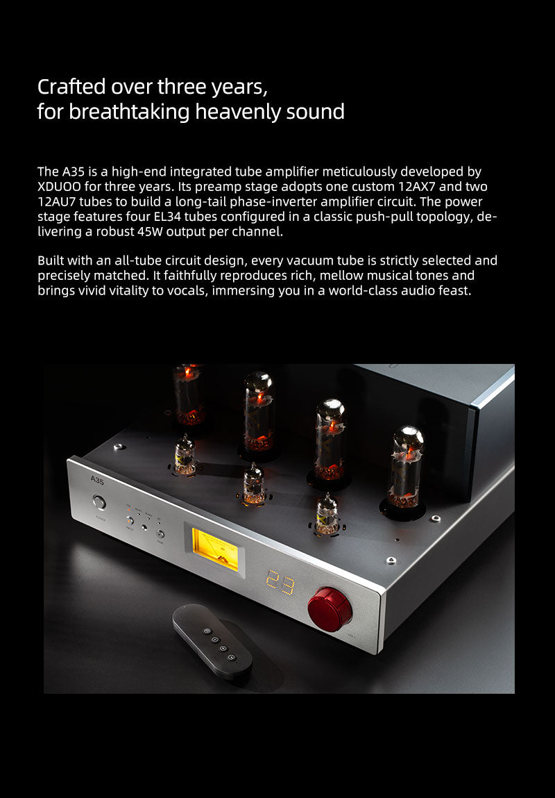 xDuoo A35 Integrated Vacuum Tube Amplifier