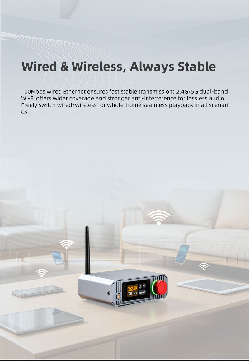Apos Audio xDuoo Streaming Media Player xDuoo DP-01 Lossless Music Streamer Player