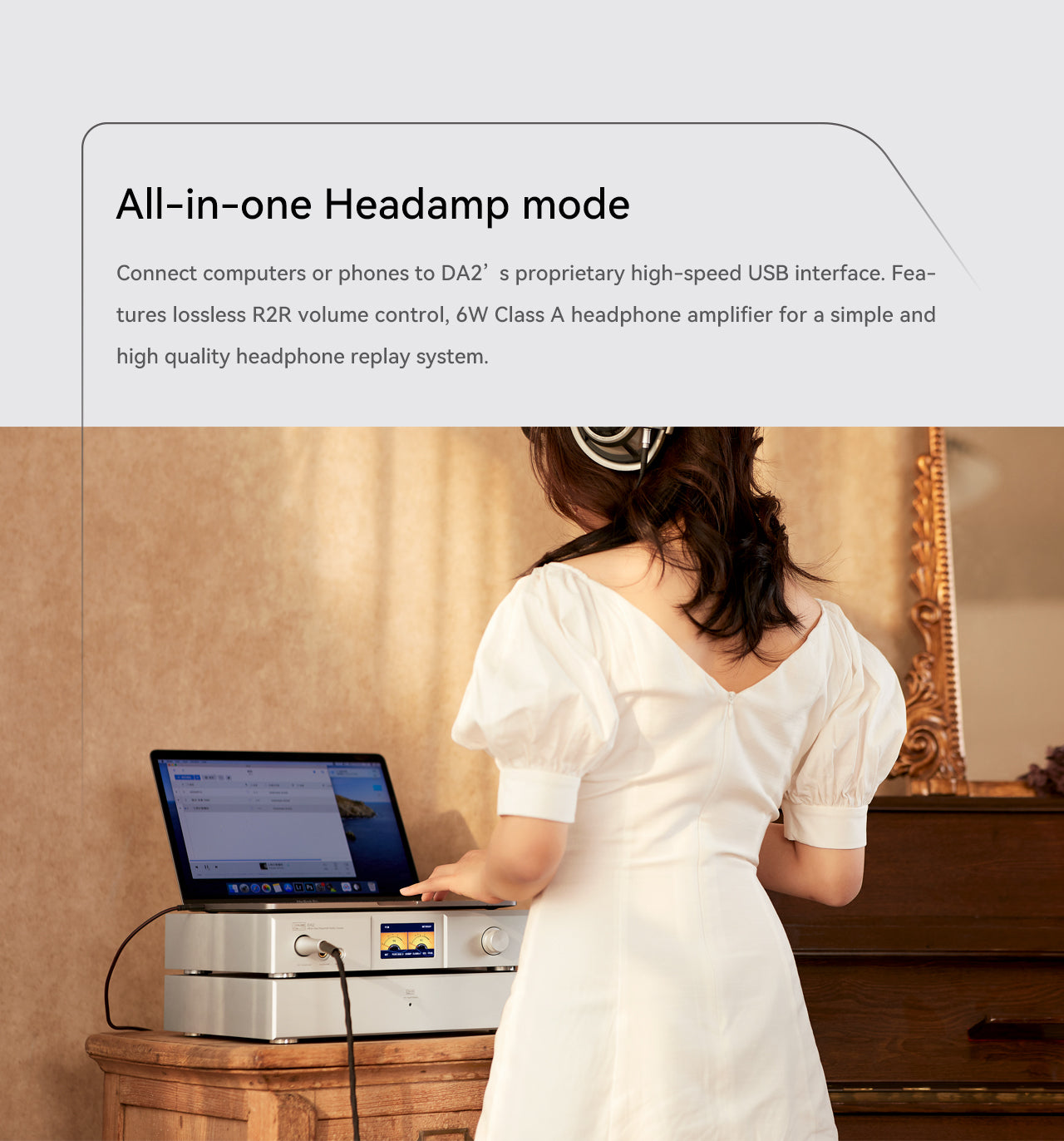 Apos Audio Yulong DAC (Digital-to-Analog Converter) YULONG DA2 All-in-one Personal Audio Center Pre-amp / Head amp/ DAC