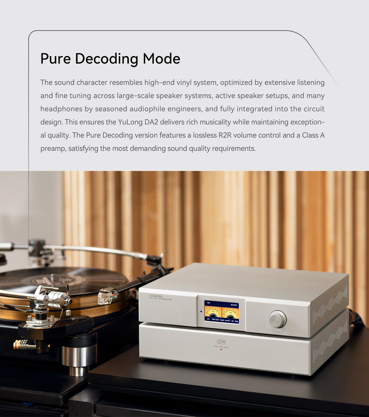 Apos Audio Yulong DAC (Digital-to-Analog Converter) YULONG DA2 All-in-one Personal Audio Center Pre-amp / Head amp/ DAC
