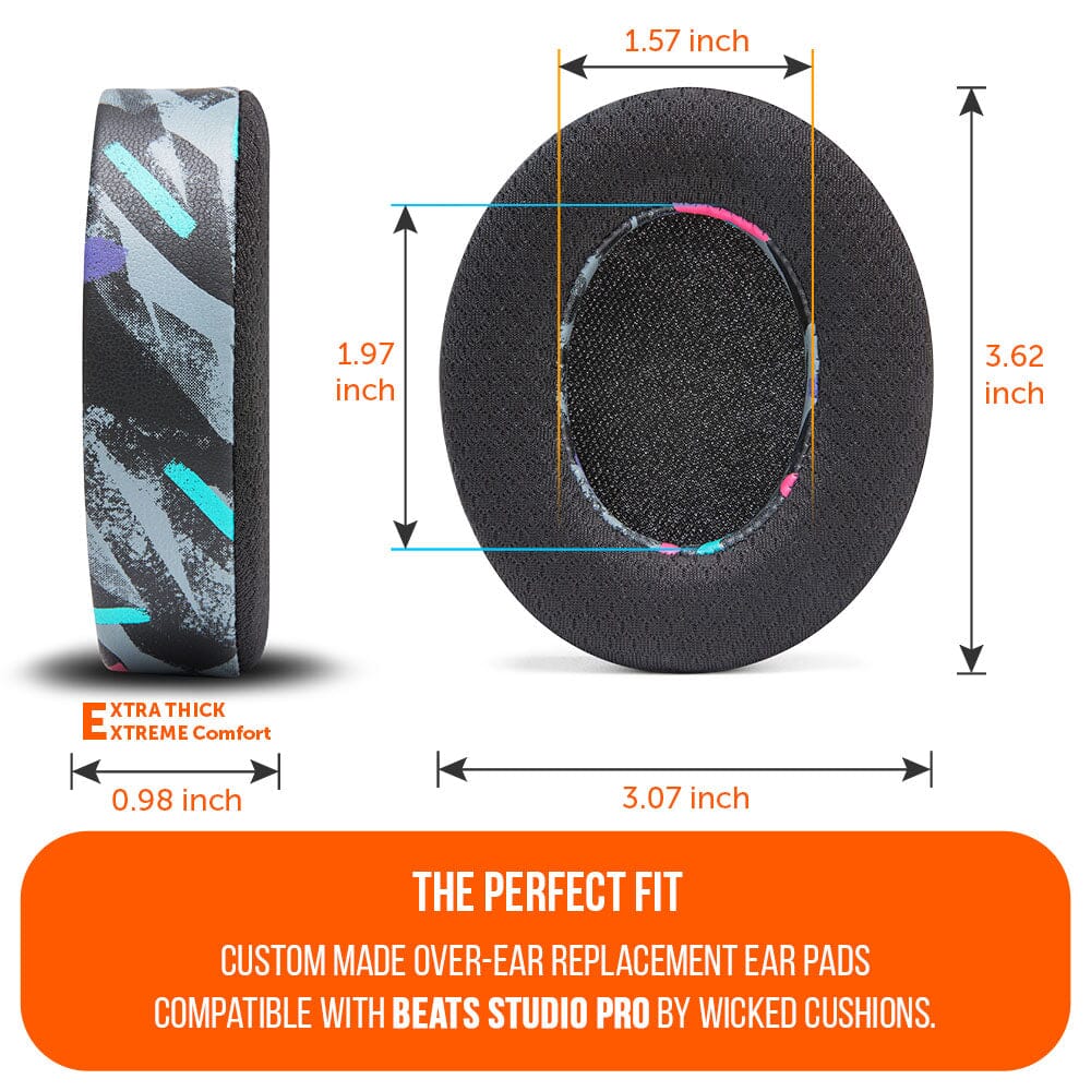 Apos Audio Wicked Cushions Cooling Gel Ear Pads Beats Studio Pro Cooling Gel Earpads - WC FreeZe