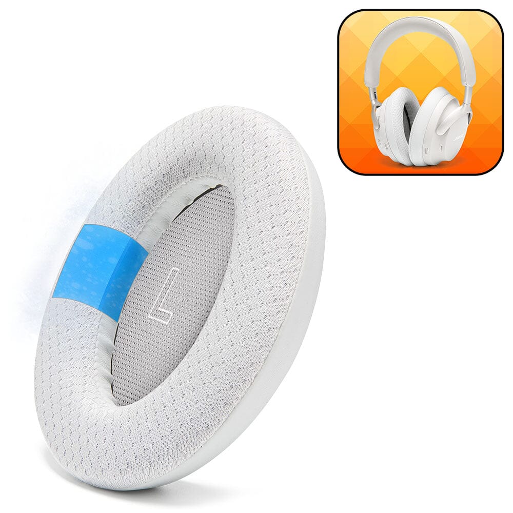 Apos Audio Wicked Cushions Cooling Gel Ear Pads Bose QuietComfort Ultra Gen 1 & Gen 2 Cooling Gel Earpads - WC FreeZe QC Ultra White Smoke