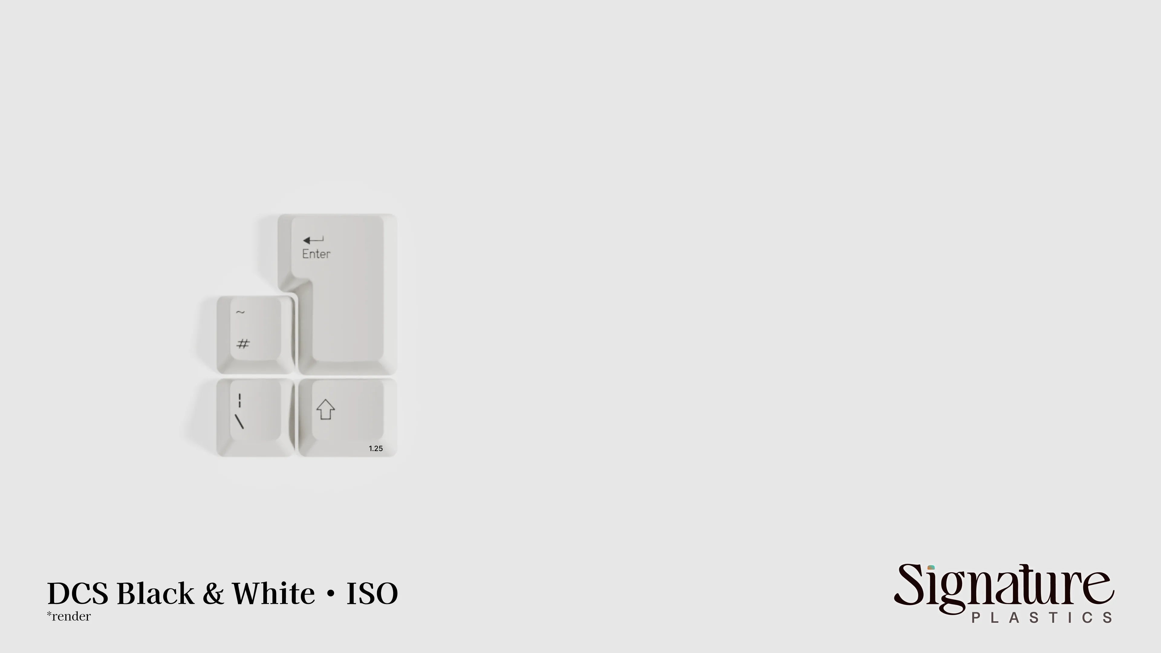 DCS Black & White Keycap Set
