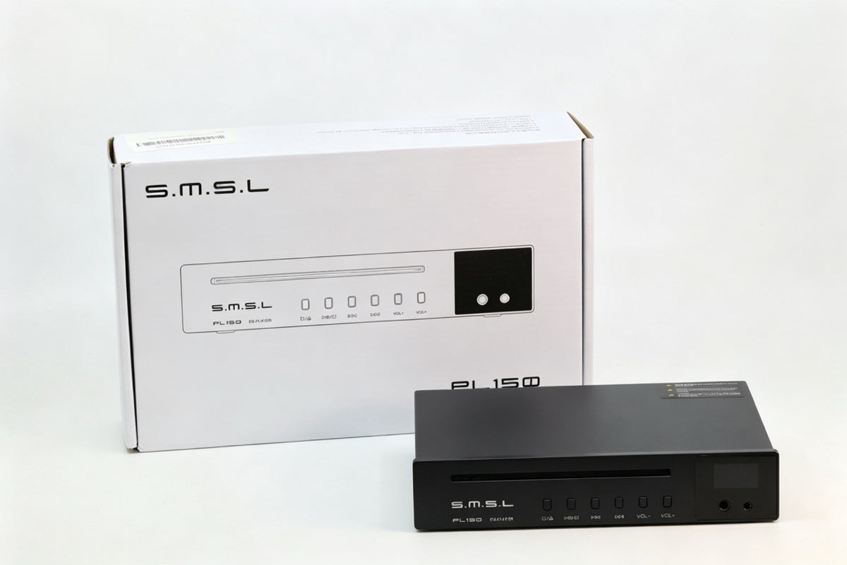 SMSL PL150 CD Player with CS43198 DAC MQA-CD HDCD Headphone Output CD