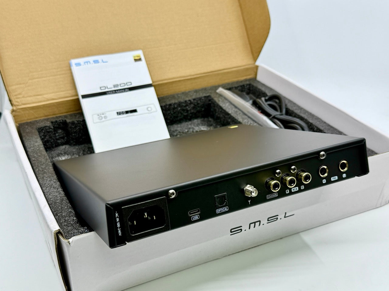 SMSL DL200 Audio DAC Headphone Amplifier ES9039Q2M MQA (Black)