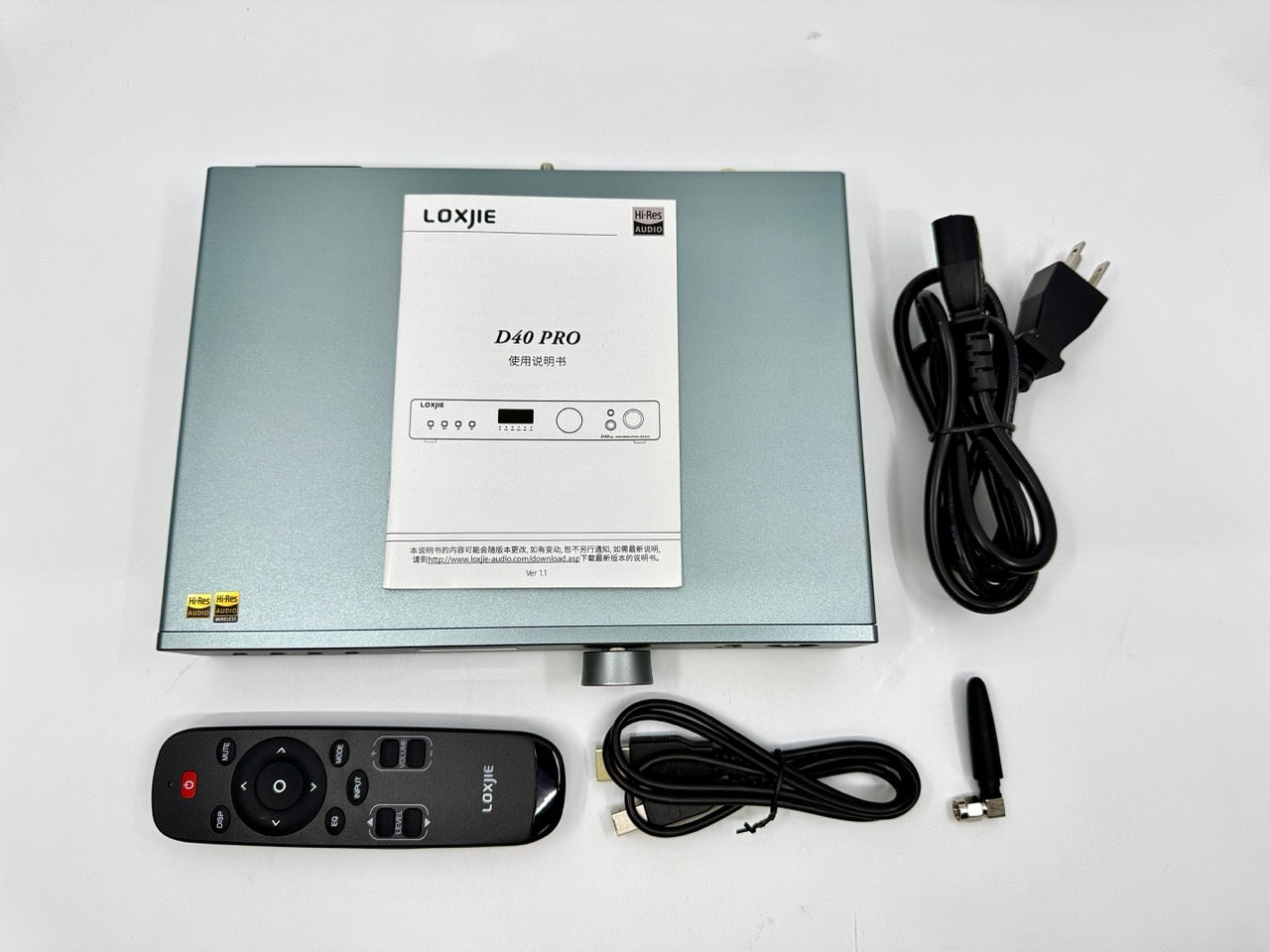 LOXJIE D40 Pro ES9039MS Pro Decoder Headphone Amplifier (Gray)