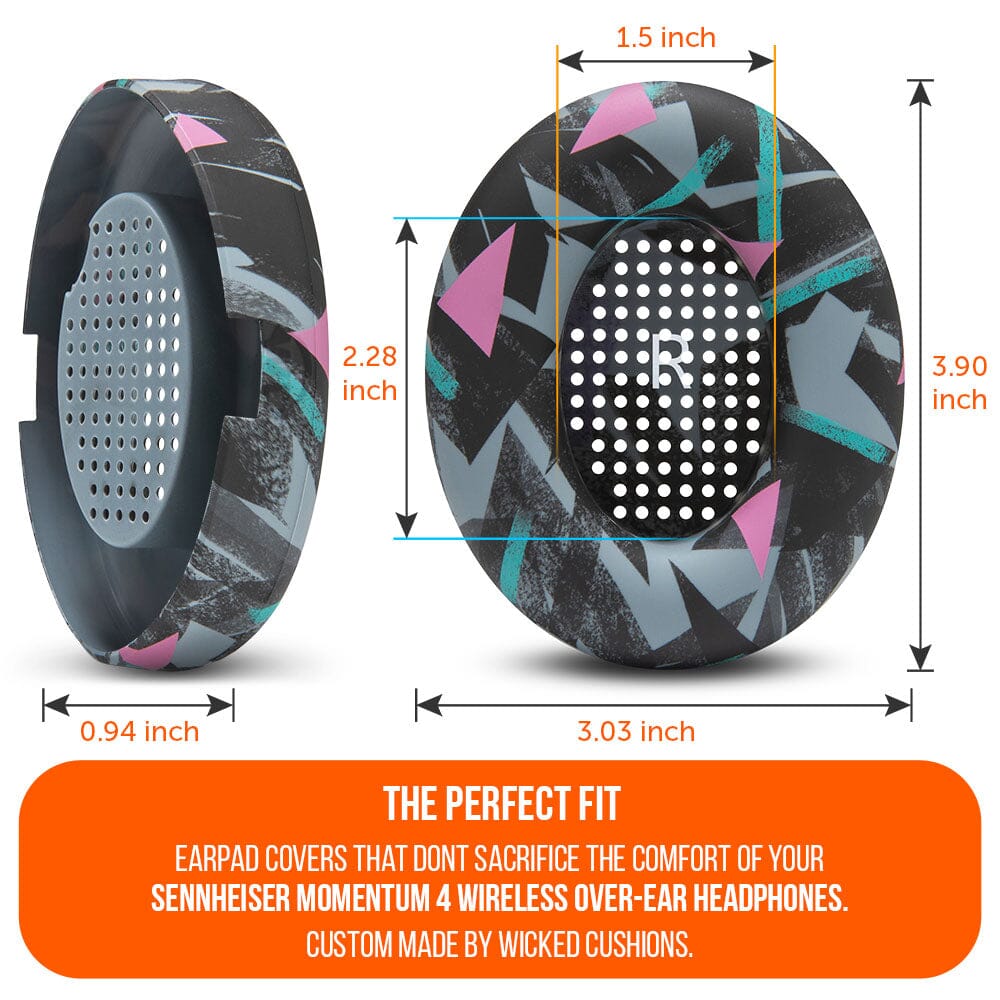 Apos Audio Wicked Cushions Sweat Covers Sennheiser Momentum 4 Earpad Sweat Covers - WC SweatZ Momentum 4