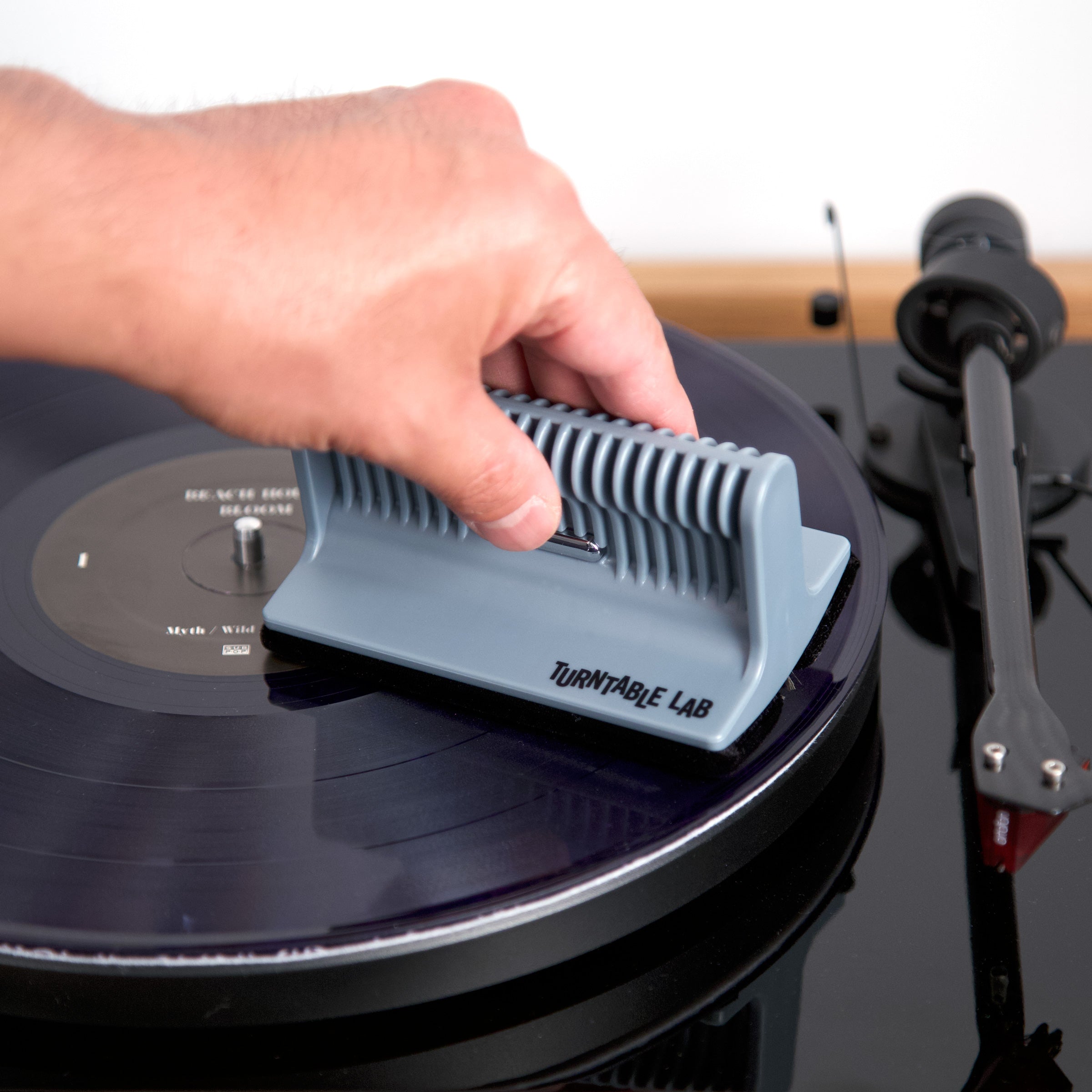 Turntable Lab: Triple Operation Vinyl Record Cleaning Brush