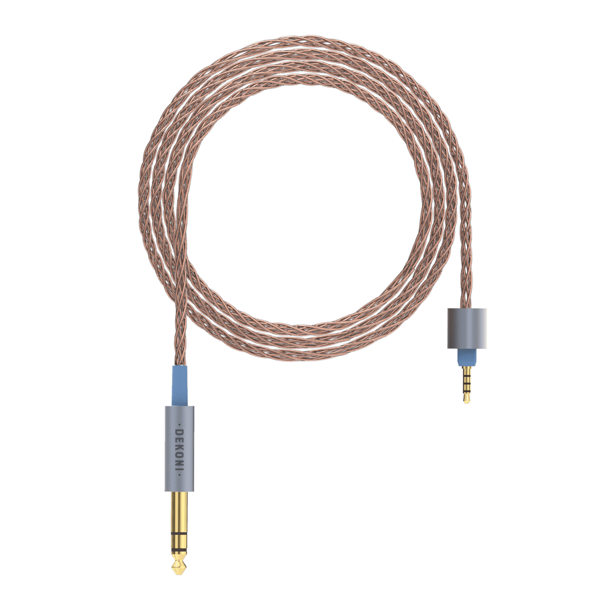 Dekoni Audio Ensemble Presplit PCUHD Twisted Cable with 6.35mm Unbalanced Connector (52")