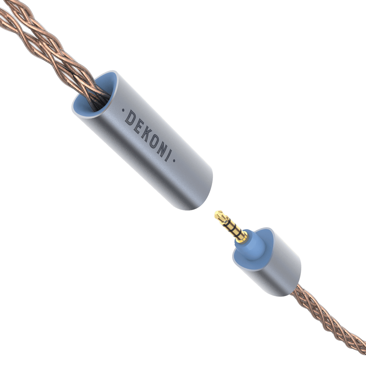 Dekoni Audio Ensemble Presplit PCUHD Twisted Cable with 6.35mm Unbalanced Connector (52")