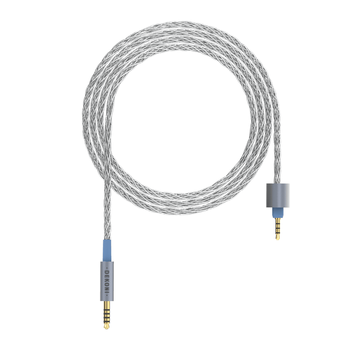 Presplit 4.4mm Balanced Silver Braided Cable