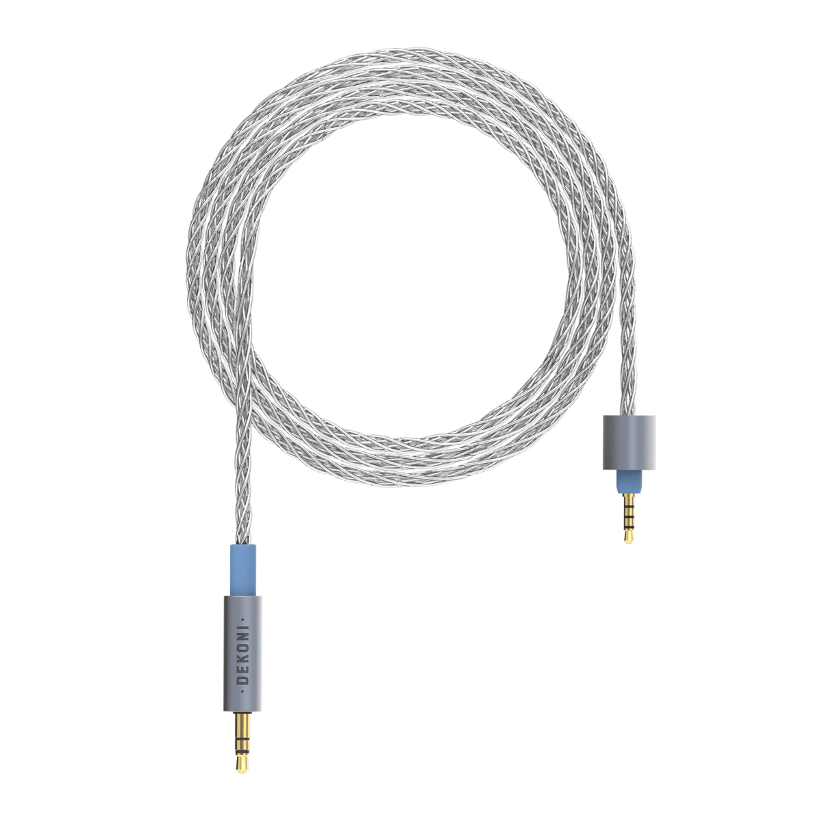 Presplit 1/8" Unbalanced Silver Braided Cable