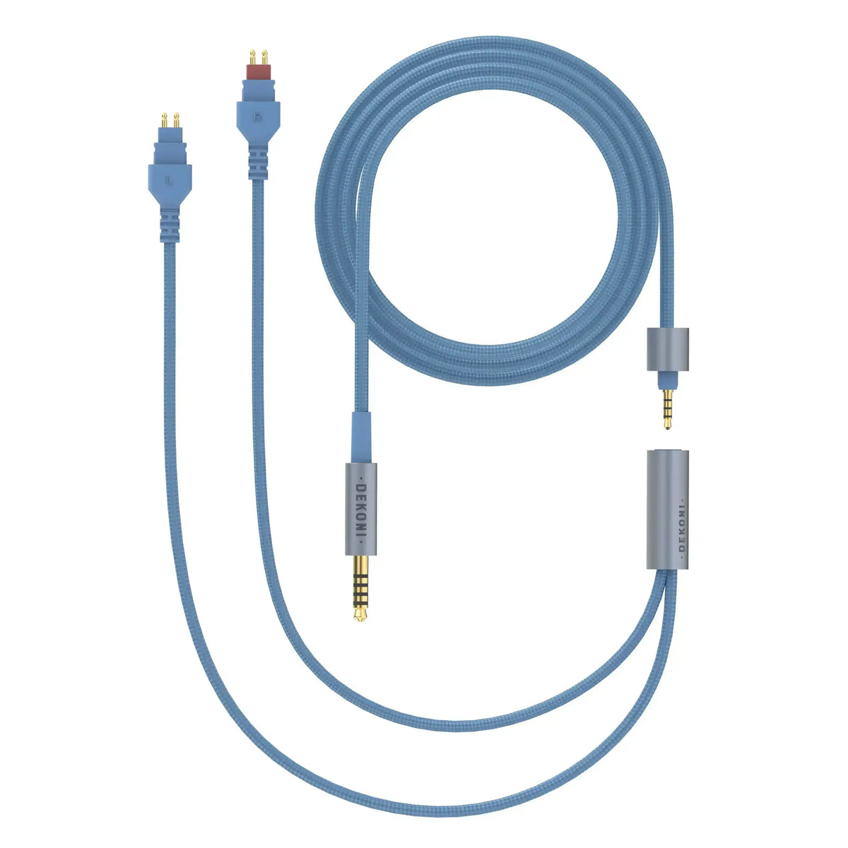 Dekoni Audio Ensemble 4.4mm 52" Nylon Wrapped Cable with HD600 Headphone Connectors