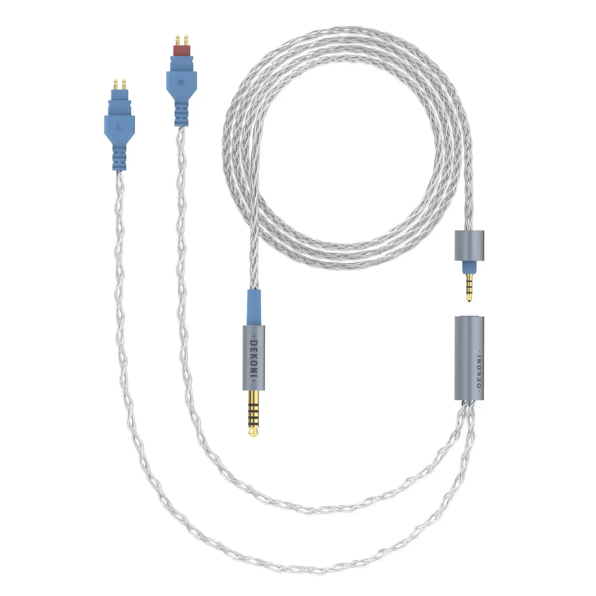 Dekoni Audio Ensemble 4.4mm 52" Braided Cable with HD600 Headphone Connectors