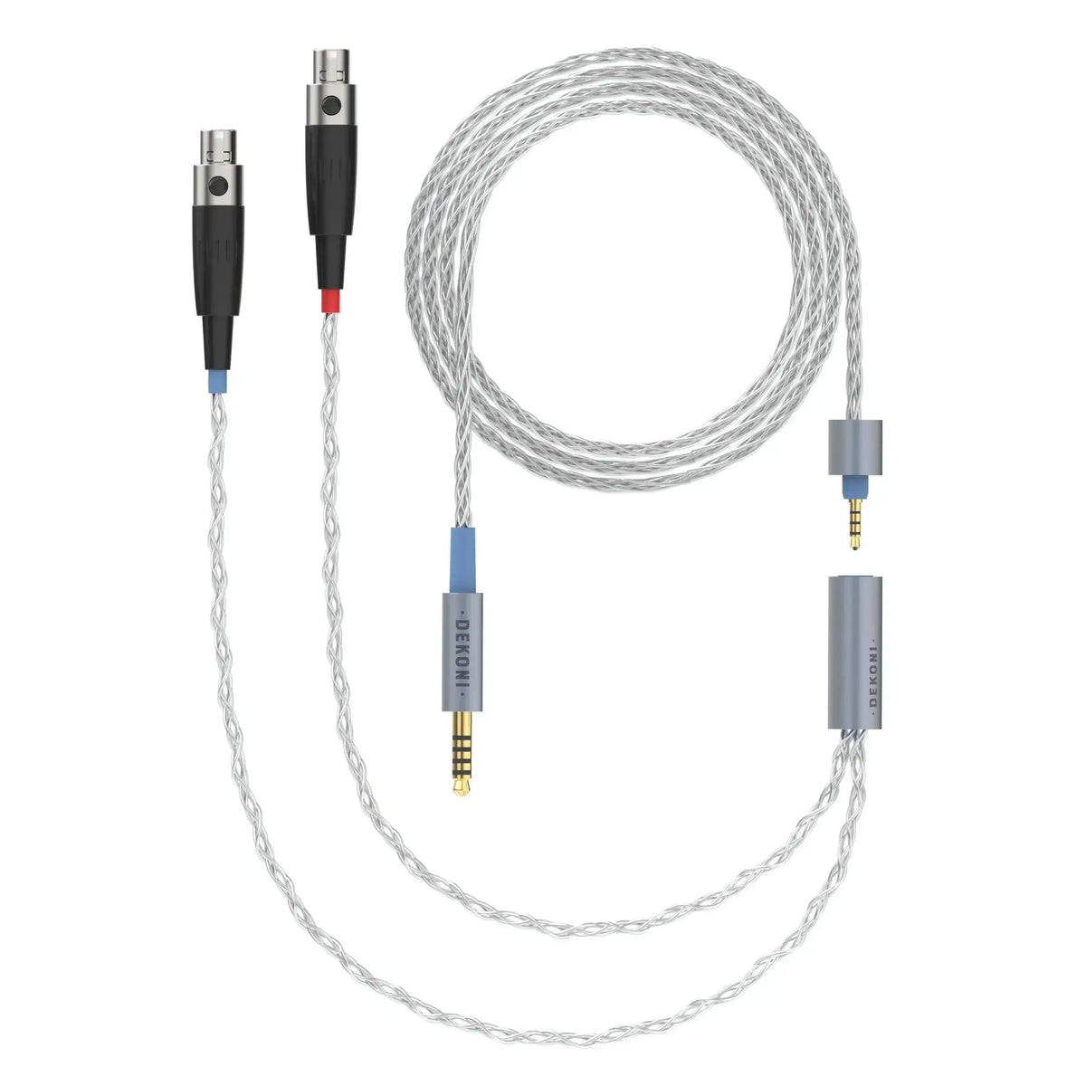 Dekoni Audio Ensemble 4.4mm 52" Braided Cable with 4-pin Mini XLR Headphone Connectors