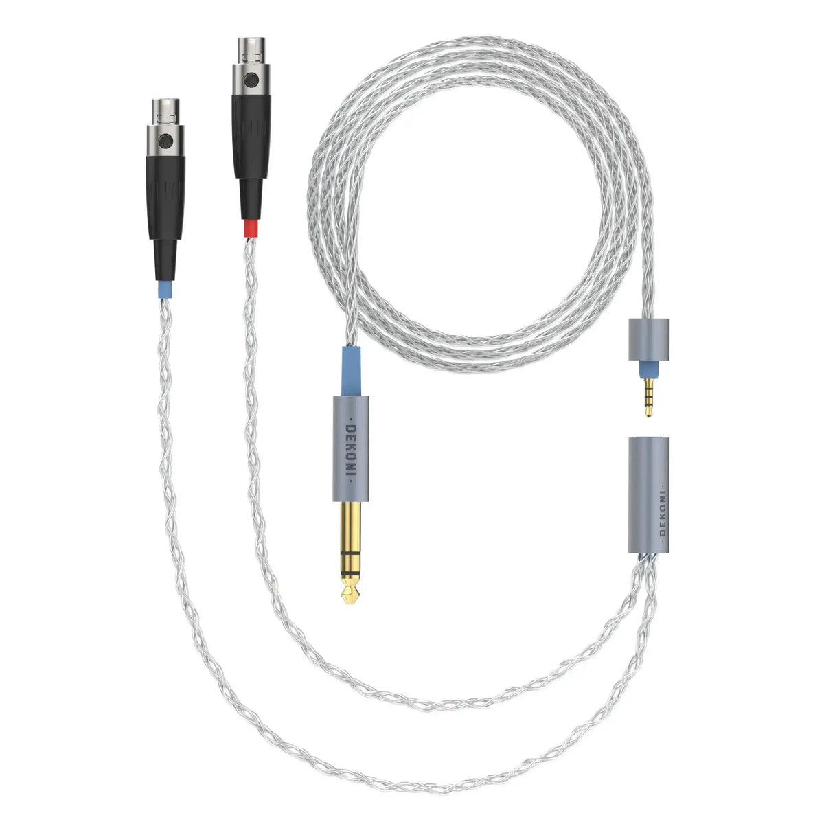 Dekoni Audio Ensemble 1/4" 52" Braided Cable with 4-pin Mini XLR Headphone Connectors