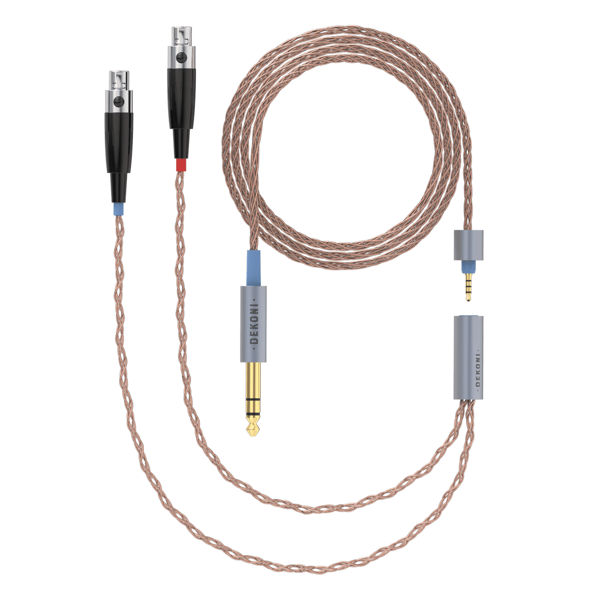 Dekoni Audio Ensemble 1/4" 64" PCUHD Cable with 4-pin Mini XLR Headphone Connectors