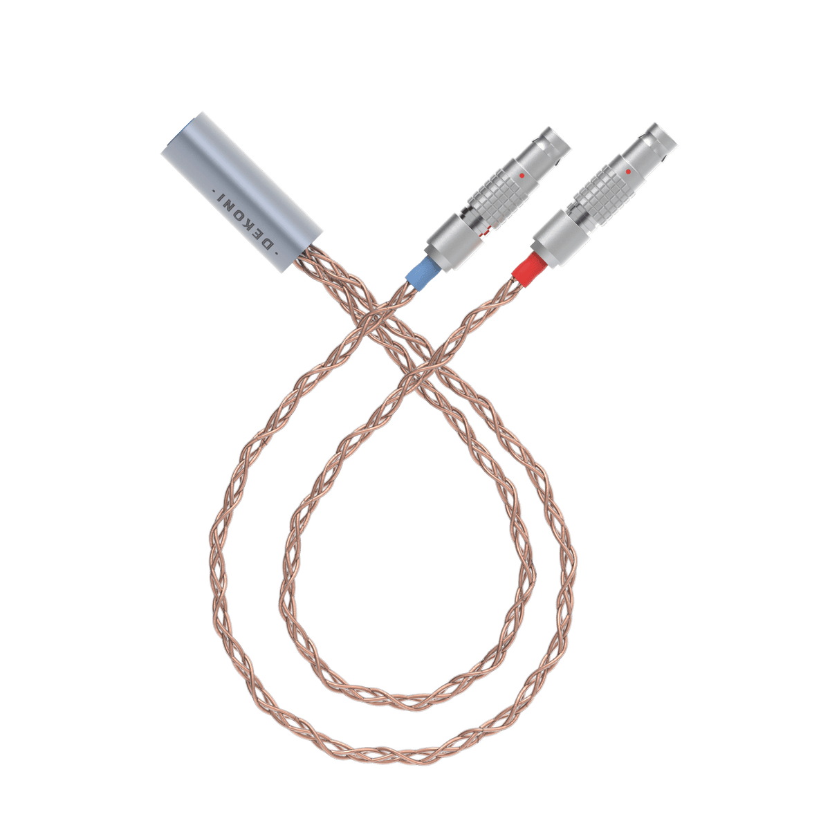 Dekoni Audio Ensemble 4-Pin XLR 52" PCUHD Cable with 2 Pin Utopia Lemo Headphone Connectors